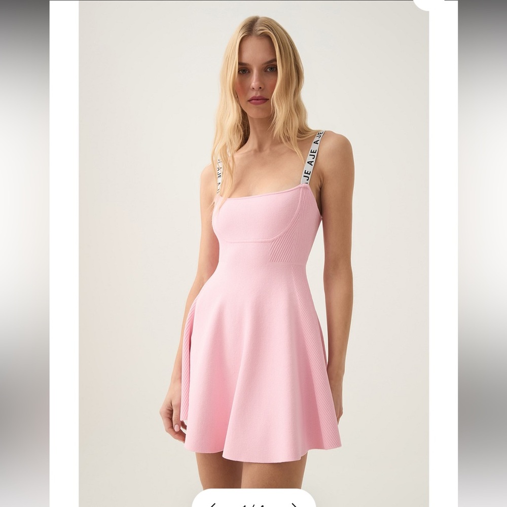 Aje Pink Mini Dress